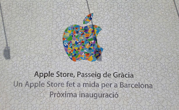 Diseño minimalista para la tienda Apple de Barcelona